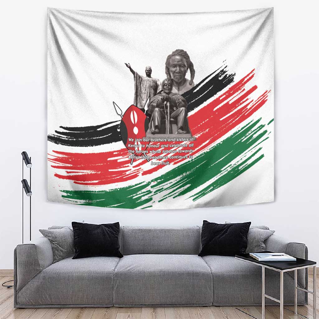 Happy Kenya Heroes Day Tapestry Kenyan Heroes - African Pride