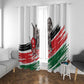 Happy Kenya Heroes Day Window Curtain Kenyan Heroes - African Pride