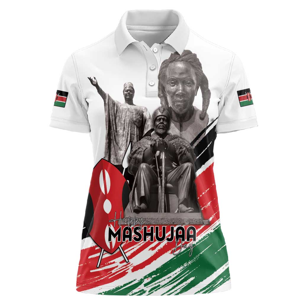 Happy Kenya Heroes Day Women Polo Shirt Kenyan Heroes - African Pride