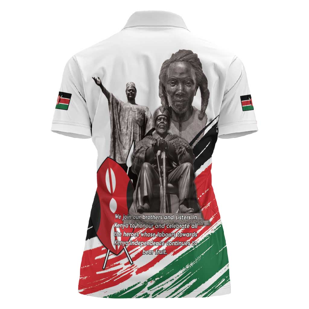 Happy Kenya Heroes Day Women Polo Shirt Kenyan Heroes - African Pride