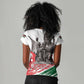 Happy Kenya Heroes Day Women V-Neck T-Shirt Kenyan Heroes - African Pride