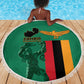 Zambia Independence Day Beach Blanket Statue of Freedom - African Pride