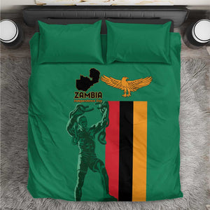 Zambia Independence Day Bedding Set Statue of Freedom - African Pride