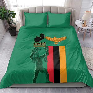 Zambia Independence Day Bedding Set Statue of Freedom - African Pride