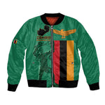 Zambia Independence Day Personalized Bomber Jacket Statue of Freedom - African Pride