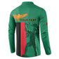 Personalized Zambia Independence Day Button Sweatshirt Lusaka Freedom Statue