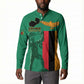 Personalized Zambia Independence Day Button Sweatshirt Lusaka Freedom Statue