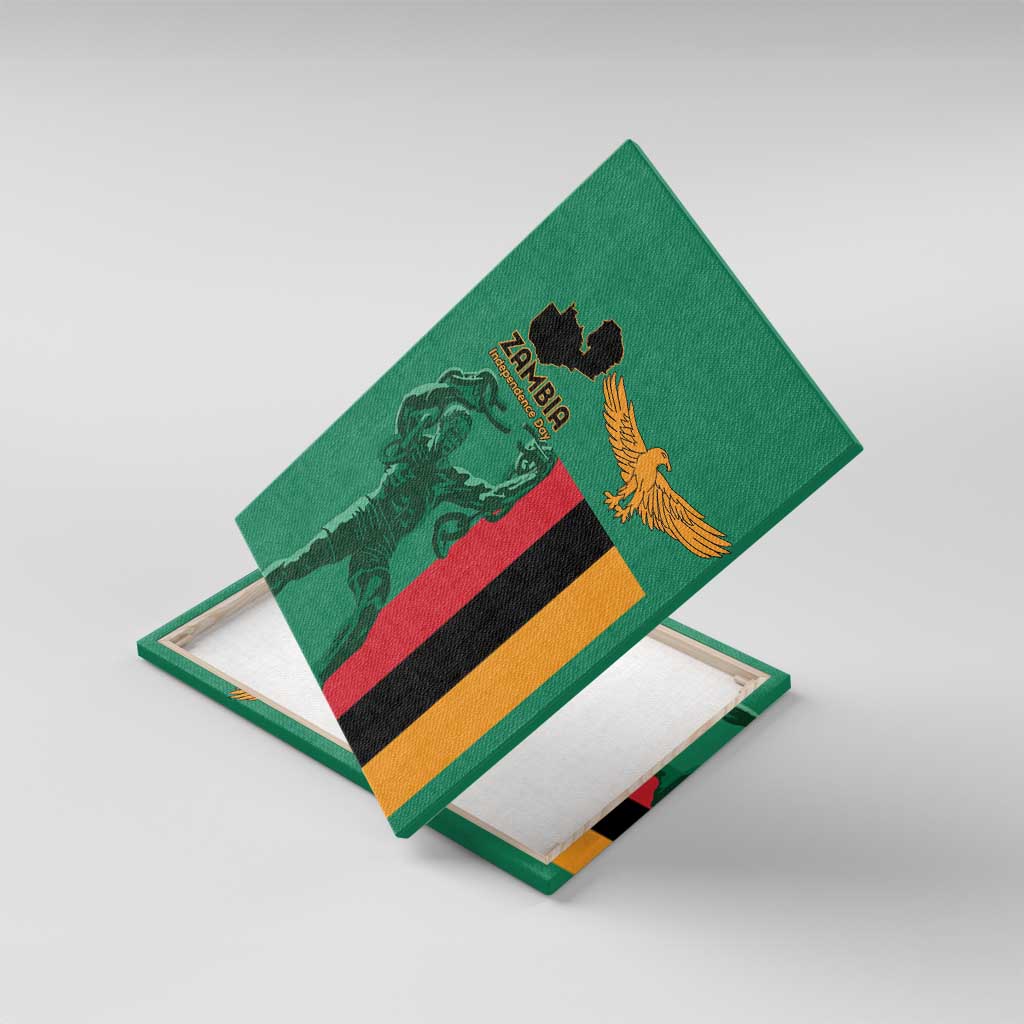 Zambia Independence Day Canvas Wall Art Statue of Freedom - African Pride
