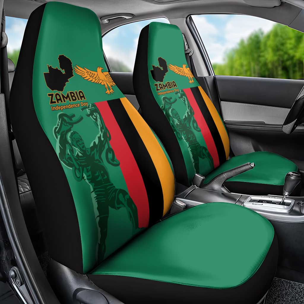 Zambia Independence Day Car Seat Cover Statue of Freedom - African Pride