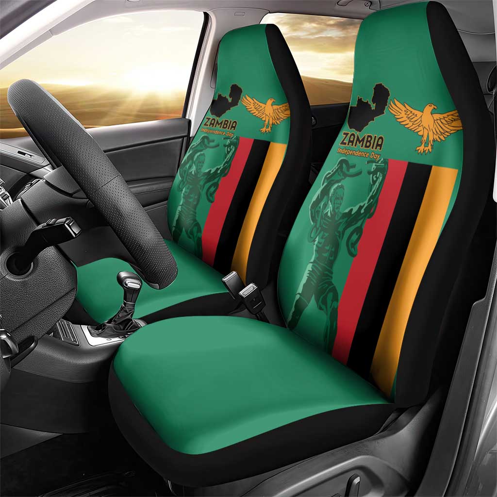 Zambia Independence Day Car Seat Cover Statue of Freedom - African Pride