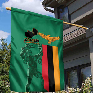 Zambia Independence Day Garden Flag Statue of Freedom - African Pride