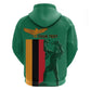 Zambia Independence Day Personalized Hoodie Statue of Freedom - African Pride