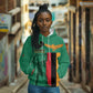 Zambia Independence Day Personalized Hoodie Statue of Freedom - African Pride