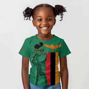 Zambia Independence Day Personalized Kid T shirt Statue of Freedom - African Pride