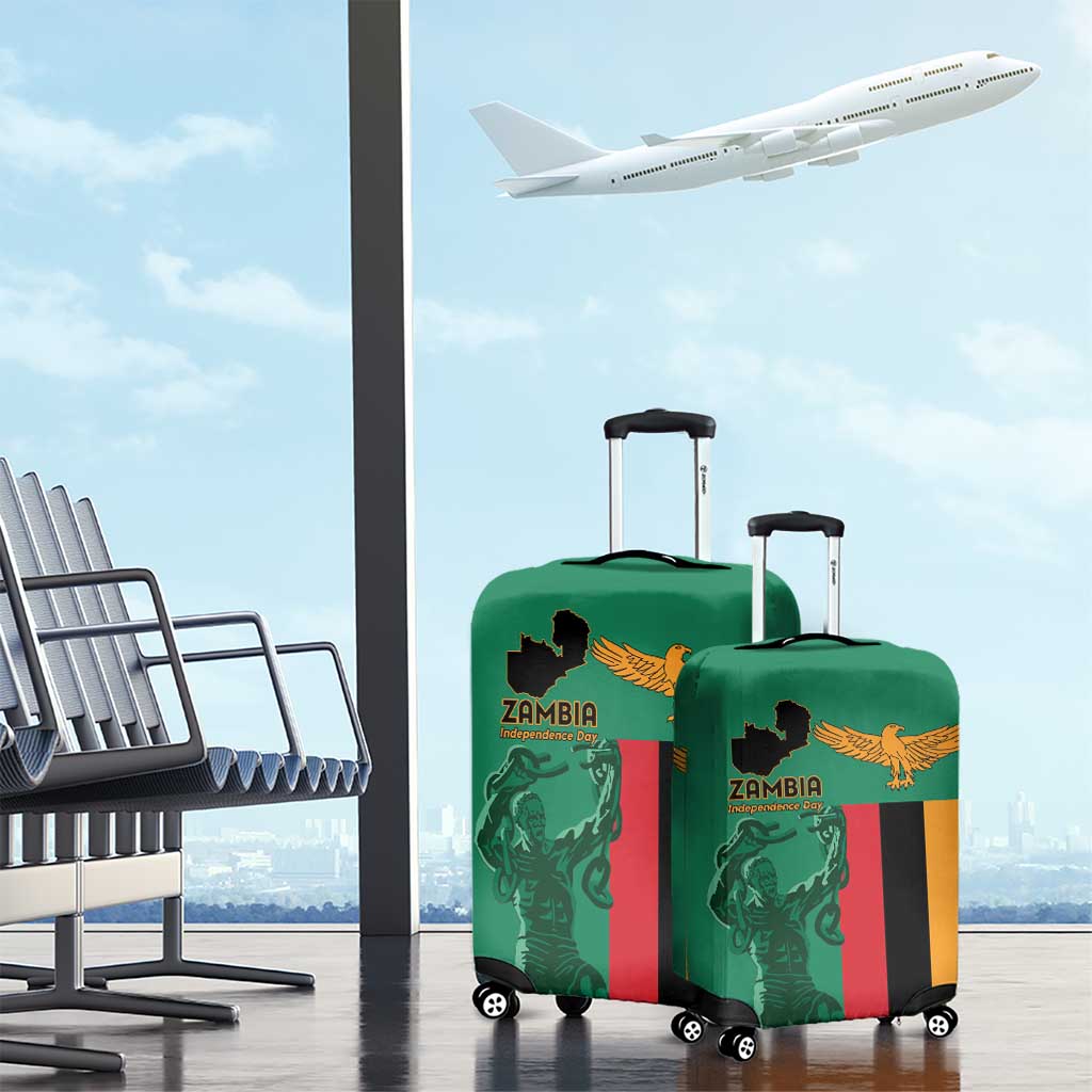 Zambia Independence Day Luggage Cover Statue of Freedom - African Pride