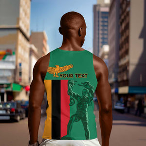 Zambia Independence Day Personalized Men Tank Top Statue of Freedom - African Pride
