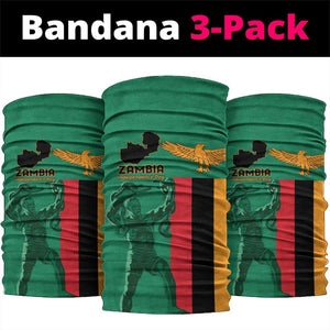 Zambia Independence Day Neck Gaiter Statue of Freedom - African Pride