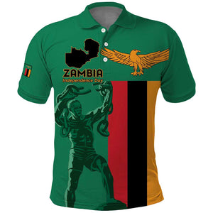 Zambia Independence Day Personalized Polo Shirt Statue of Freedom - African Pride