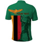 Zambia Independence Day Personalized Polo Shirt Statue of Freedom - African Pride