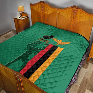 Zambia Independence Day Quilt Statue of Freedom - African Pride