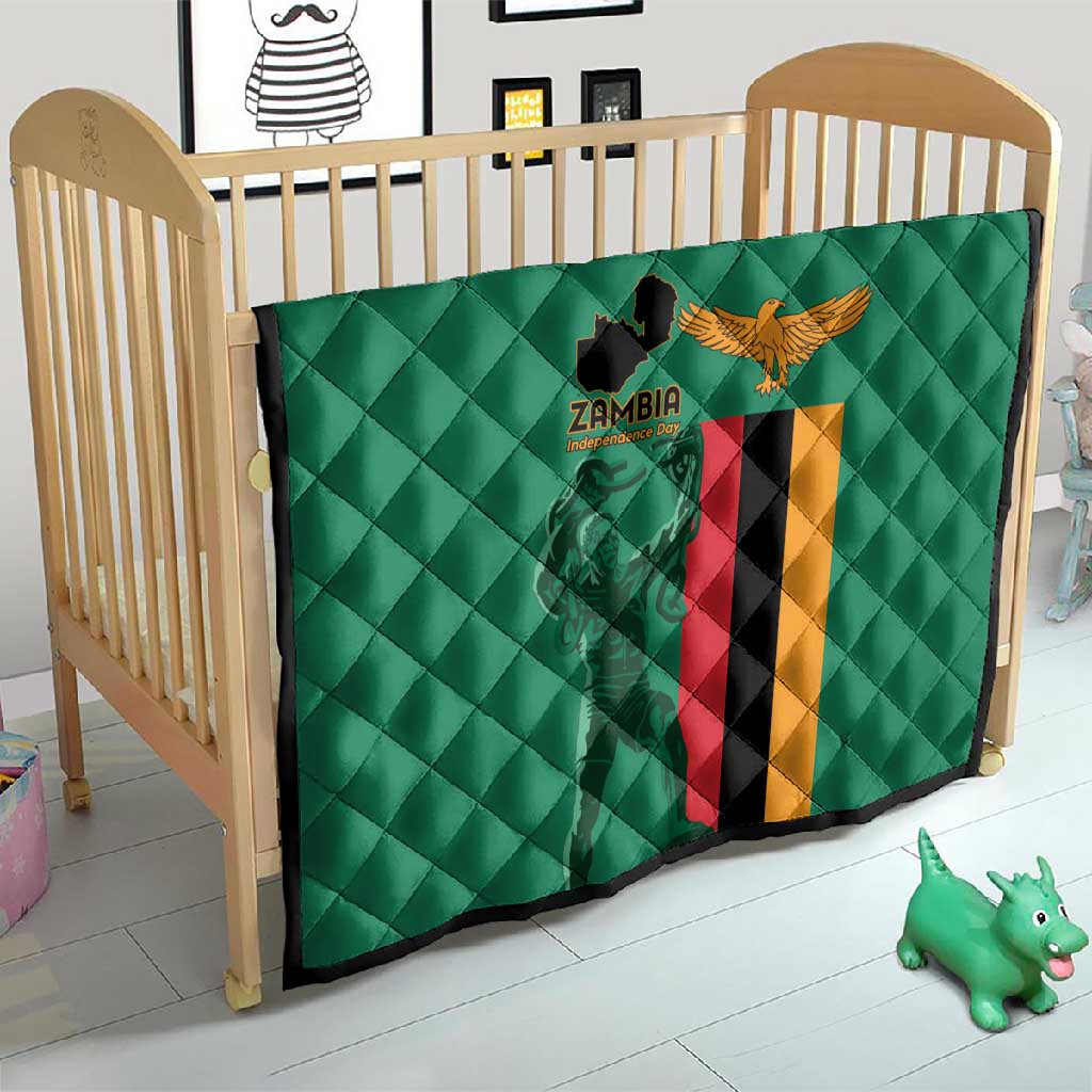 Zambia Independence Day Quilt Statue of Freedom - African Pride