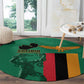 Zambia Independence Day Round Carpet Statue of Freedom - African Pride