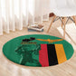 Zambia Independence Day Round Carpet Statue of Freedom - African Pride