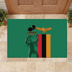 Zambia Independence Day Rubber Doormat Statue of Freedom - African Pride