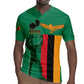 Zambia Independence Day Personalized Rugby Jersey Statue of Freedom - African Pride