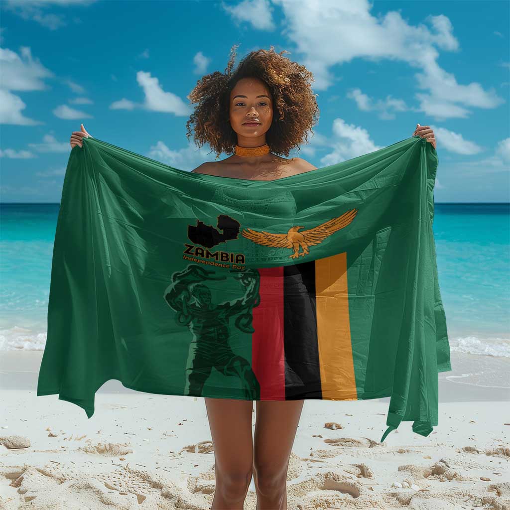 Zambia Independence Day Sarong Statue of Freedom - African Pride