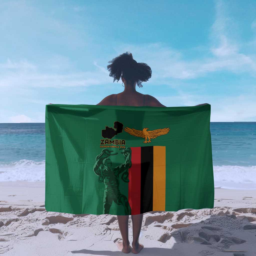Zambia Independence Day Sarong Statue of Freedom - African Pride