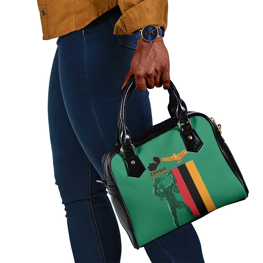 Zambia Independence Day Shoulder Handbag Statue of Freedom - African Pride