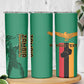 Zambia Independence Day Personalized Skinny Tumbler Statue of Freedom - African Pride
