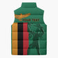 Personalized Zambia Independence Day Sleeveless Puffer Jacket Lusaka Freedom Statue