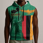 Zambia Independence Day Personalized Sleeveless Zip Hoodie Statue of Freedom - African Pride