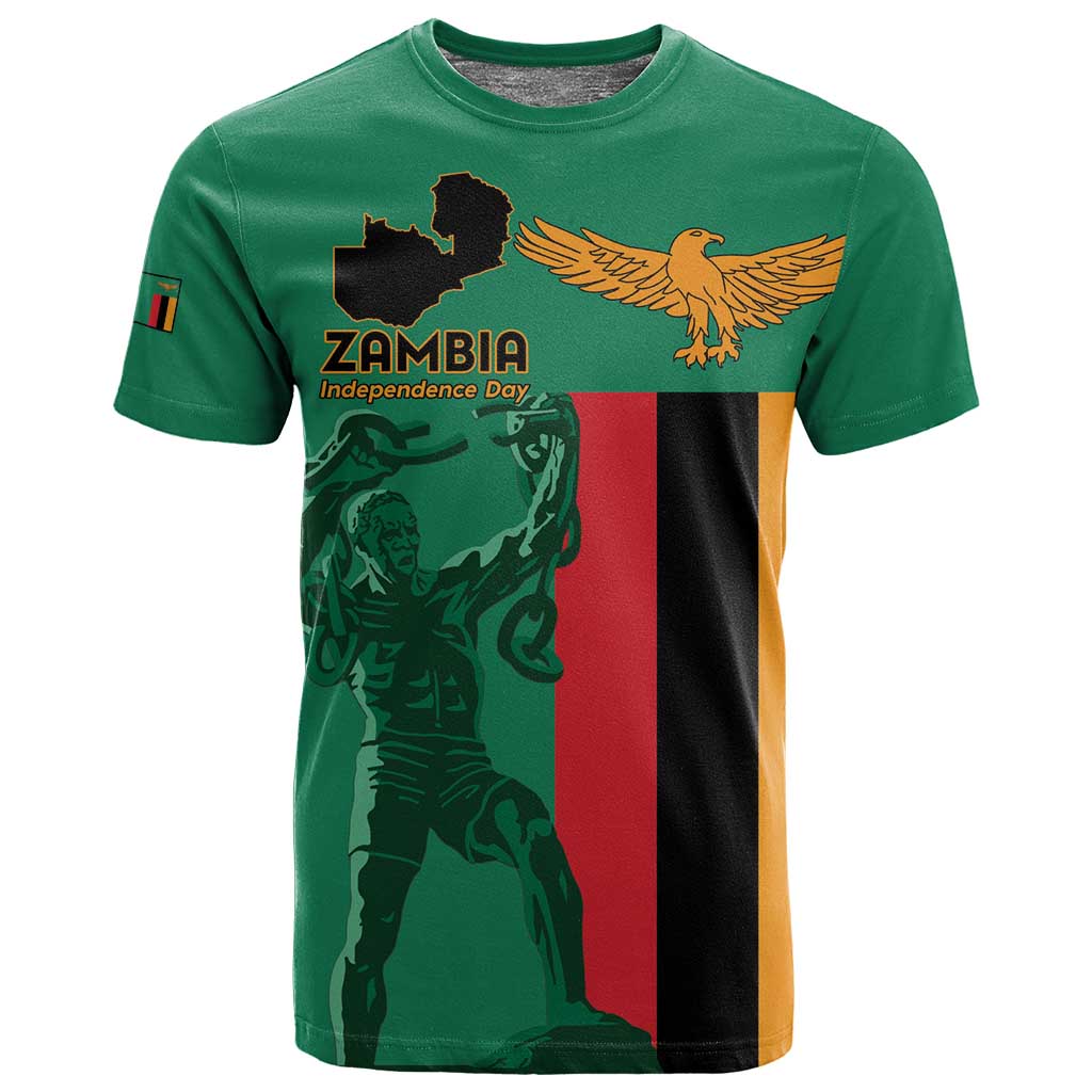 Zambia Independence Day Personalized T shirt Statue of Freedom - African Pride