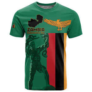 Zambia Independence Day Personalized T shirt Statue of Freedom - African Pride