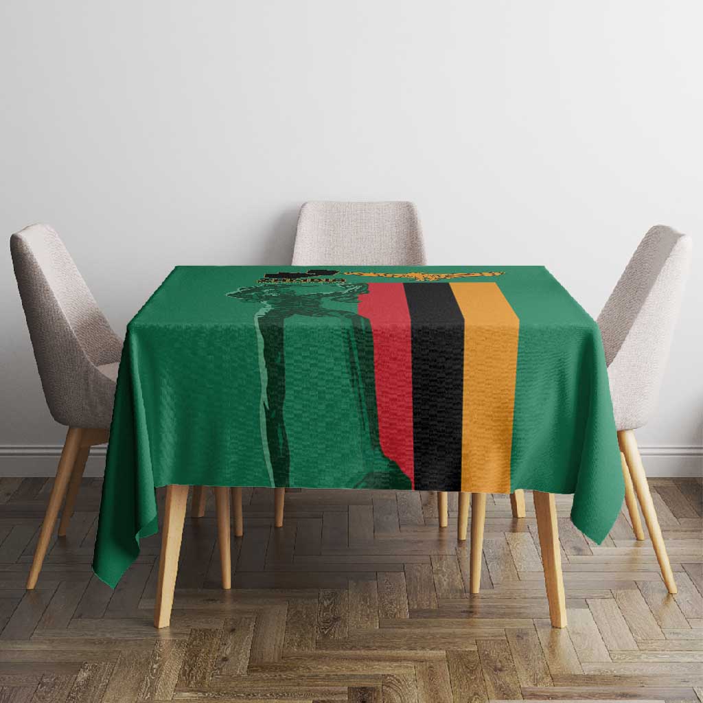Zambia Independence Day Tablecloth Statue of Freedom - African Pride