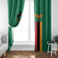 Zambia Independence Day Window Curtain Statue of Freedom - African Pride