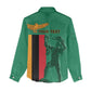 Zambia Independence Day Personalized Women Casual Shirt Statue of Freedom - African Pride