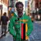 Zambia Independence Day Personalized Zip Hoodie Statue of Freedom - African Pride