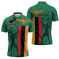 Personalized Zambia Independence Day Zipper Polo Shirt Lusaka Freedom Statue