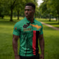 Personalized Zambia Independence Day Zipper Polo Shirt Lusaka Freedom Statue