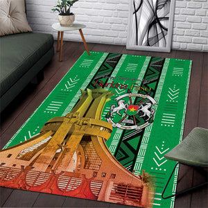 Burkina Faso Martyrs Day Area Rug Monument des Heros Nationaux - African Pride
