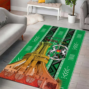 Burkina Faso Martyrs Day Area Rug Monument des Heros Nationaux - African Pride