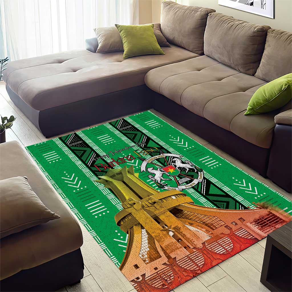 Burkina Faso Martyrs Day Area Rug Monument des Heros Nationaux - African Pride