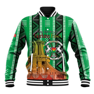 Burkina Faso Martyrs Day Personalized Baseball Jacket Monument des Heros Nationaux - African Pride