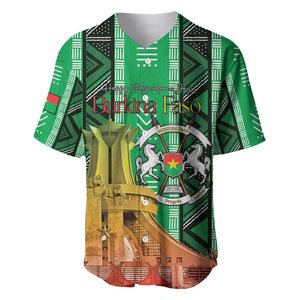 Burkina Faso Martyrs Day Personalized Baseball Jersey Monument des Heros Nationaux - African Pride