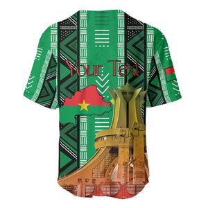 Burkina Faso Martyrs Day Personalized Baseball Jersey Monument des Heros Nationaux - African Pride