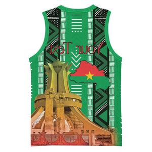 Burkina Faso Martyrs Day Personalized Basketball Jersey Monument des Heros Nationaux - African Pride